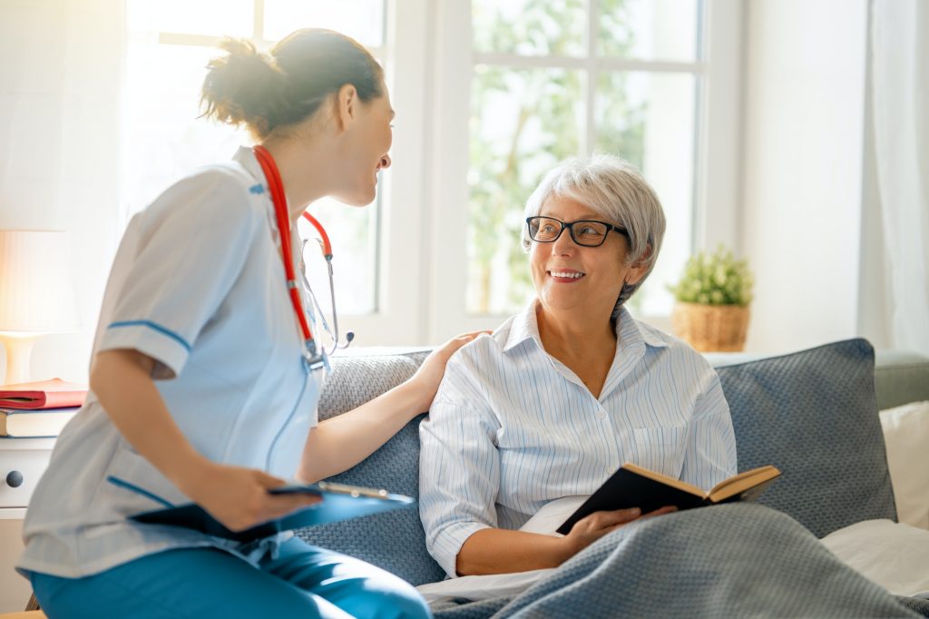 patient listening to doctor